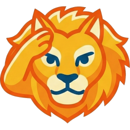 Saluting Lion Reader emoji